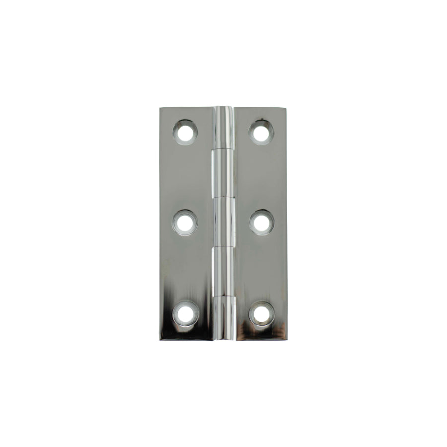 Millhouse Brass Cabinet Butt Hinges 64mm x 35mm x 2mm - Polished Chrome