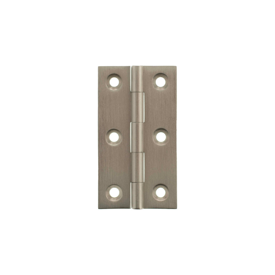 Millhouse Brass Cabinet Butt Hinges 64mm x 35mm x 2mm - Satin Nickel