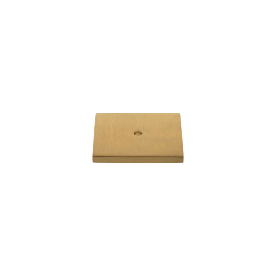 Millhouse Brass Square Cabinet Handle Backplate - Satin Brass