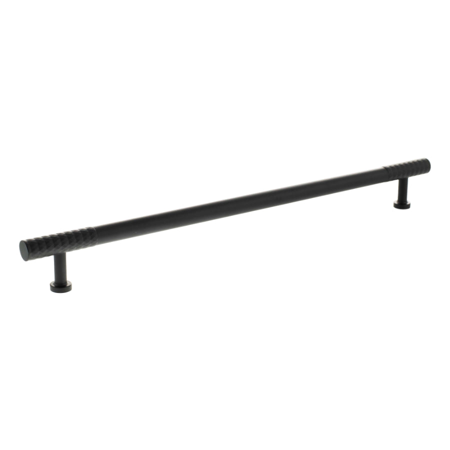 Millhouse Brass Chrysler Diamond T-Bar Cabinet Pull Handle 320mm - Matt Black
