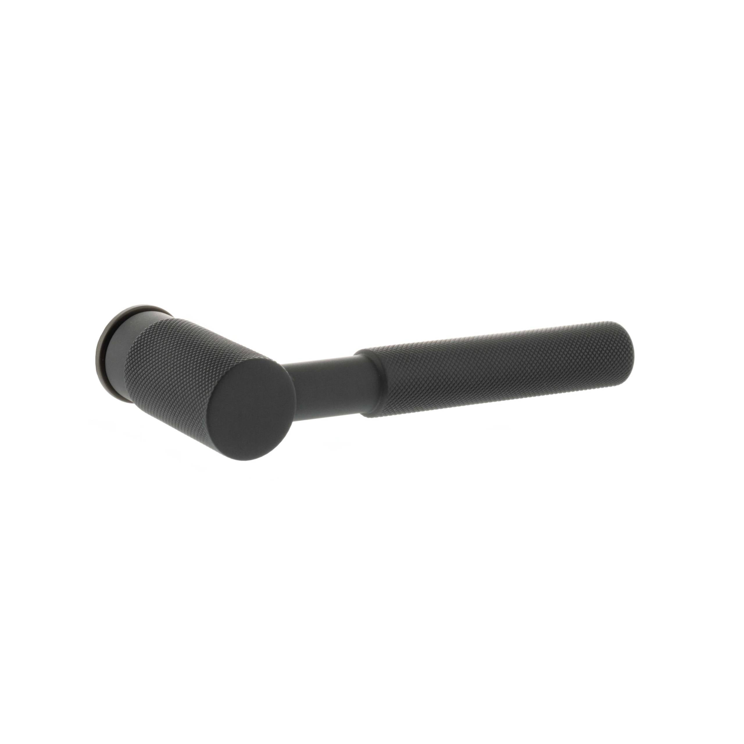 Millhouse Brass Mason Lever Door Handle on Concealed Round Rose - Urban Dark Bronze