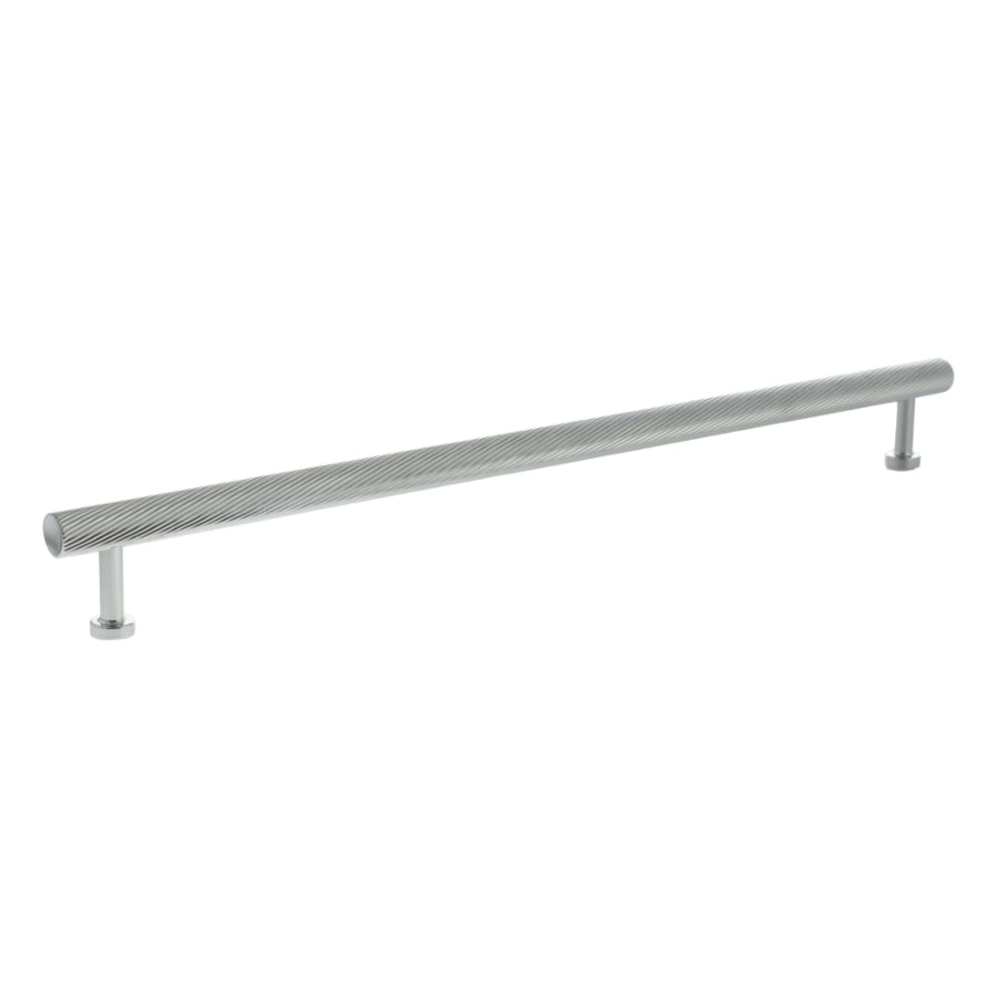 Millhouse Brass Paddington Spiral T-Bar Cabinet Pull Handle 320mm - Polished Chrome