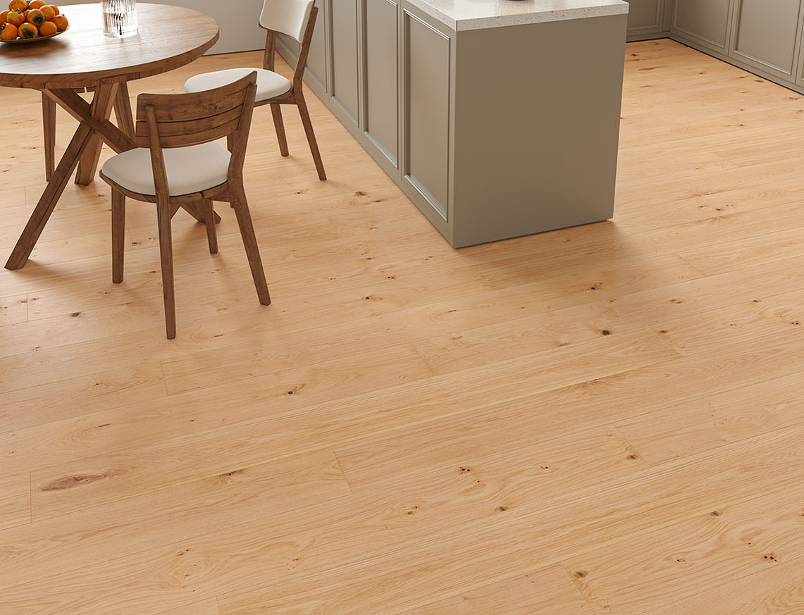 Modena Oak Natural Brushed Plank Engineered Wood Flooring | UV Lacquered | 190 x 1900 x 14/3mm