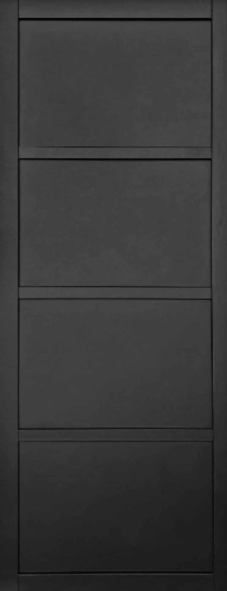 Black Industrial 4 Panel Internal Door - Artis Nairobi (Solid, Black Primed)