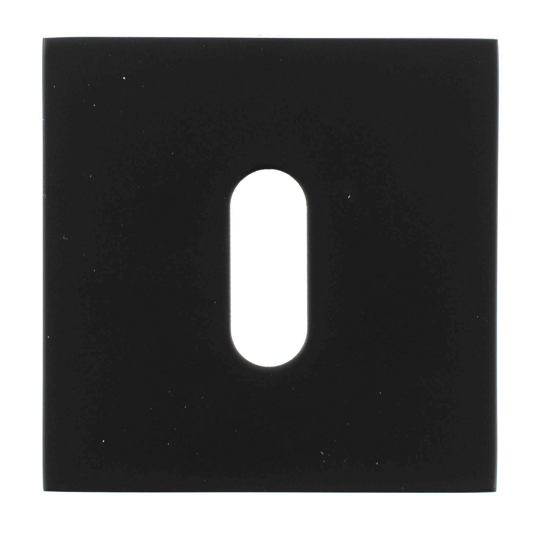 Atlantic Oro&Oro Key Escutcheons on Square Rose - Matt Black