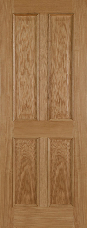 PM Mendes Oak 4 Panel Raised Mould Unfinished Door