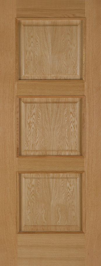 PM Mendes Oak Madrid 3 Panel Raised Mould Prefinished Door