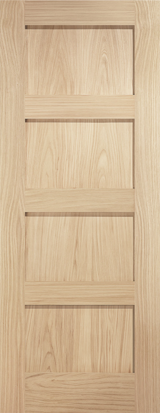 Artis Oak Shaker 4 Panel Unfinished Door