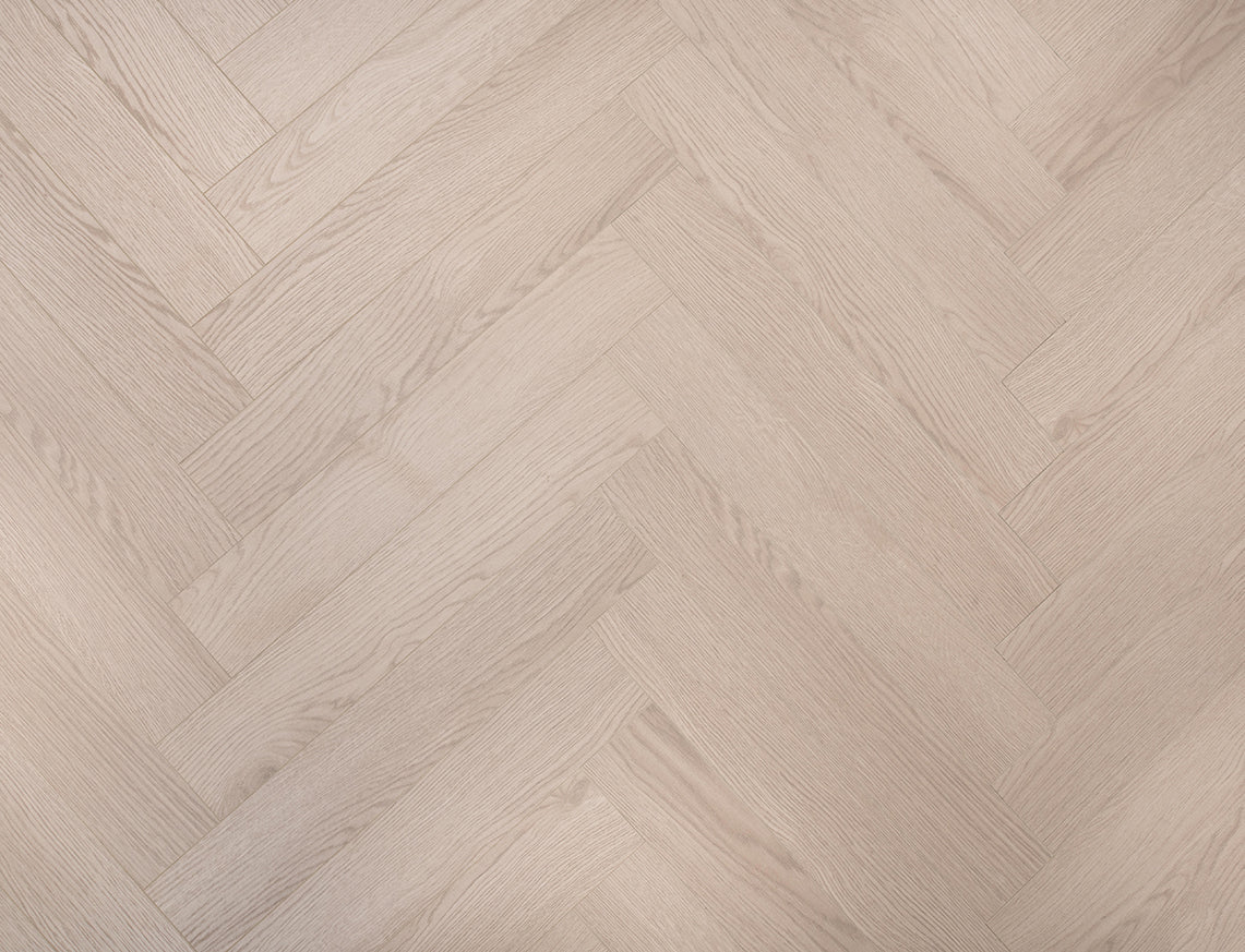 Oakleigh 8mm Helmsley Smoky Grey Textured Herringbone Laminate Flooring | 100 x 600 x 8mm