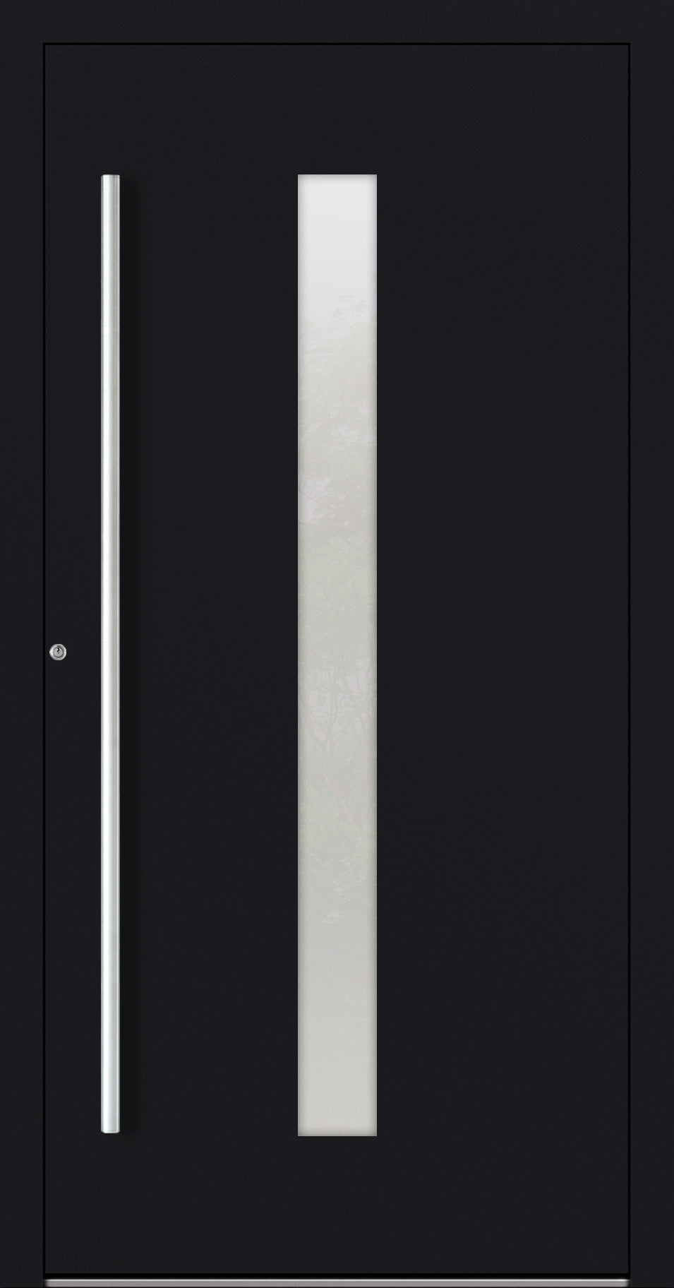 Turenwerke P90 Design 01 Aluminium Door - Black RAL9005