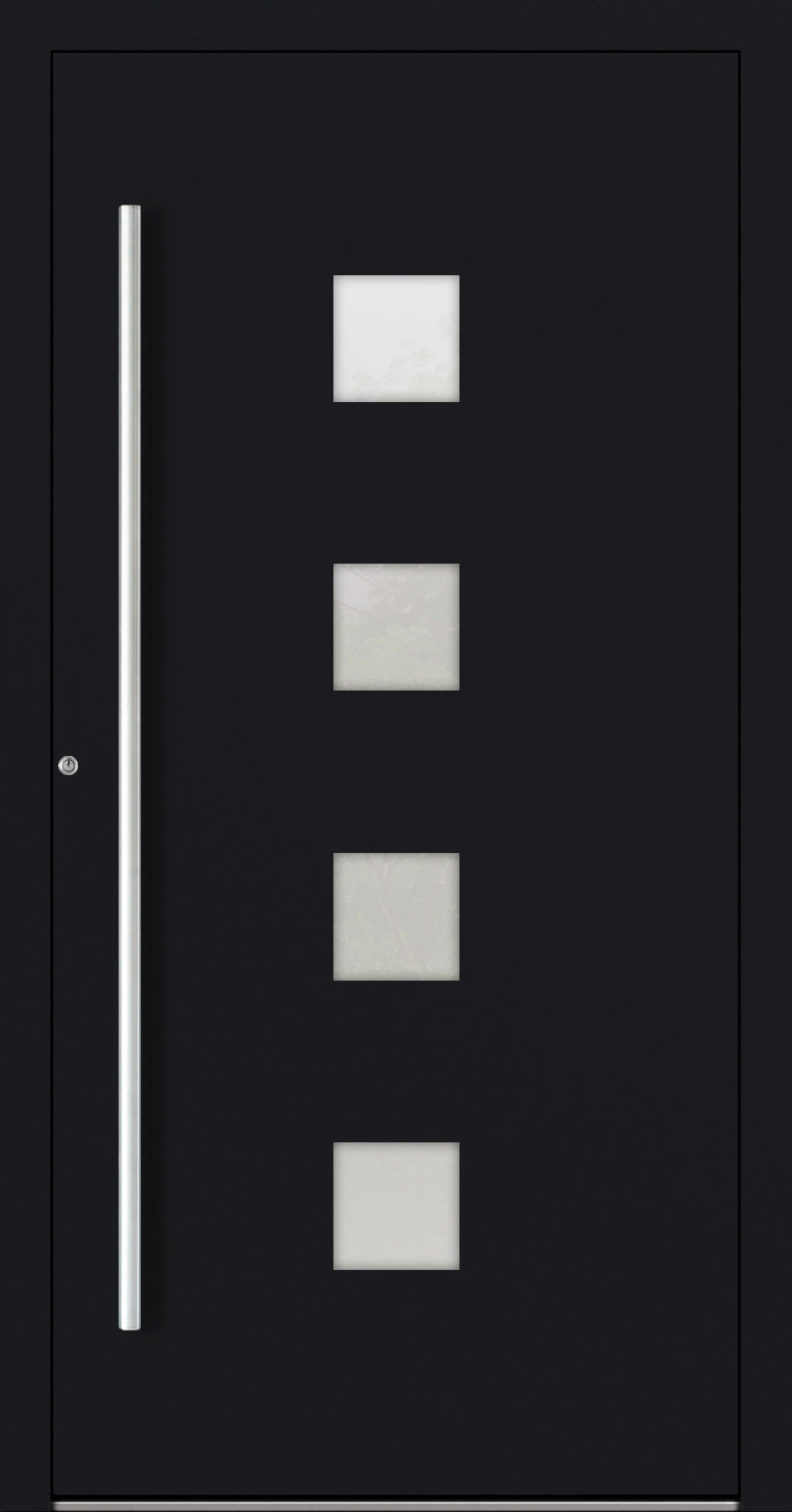 Turenwerke P90 Design 03 Aluminium Door - Black RAL9005