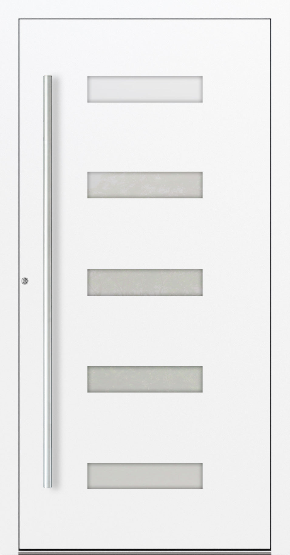 Turenwerke SL75 Design 11 Premium75 Aluminium Door - Traffic White RAL 9016