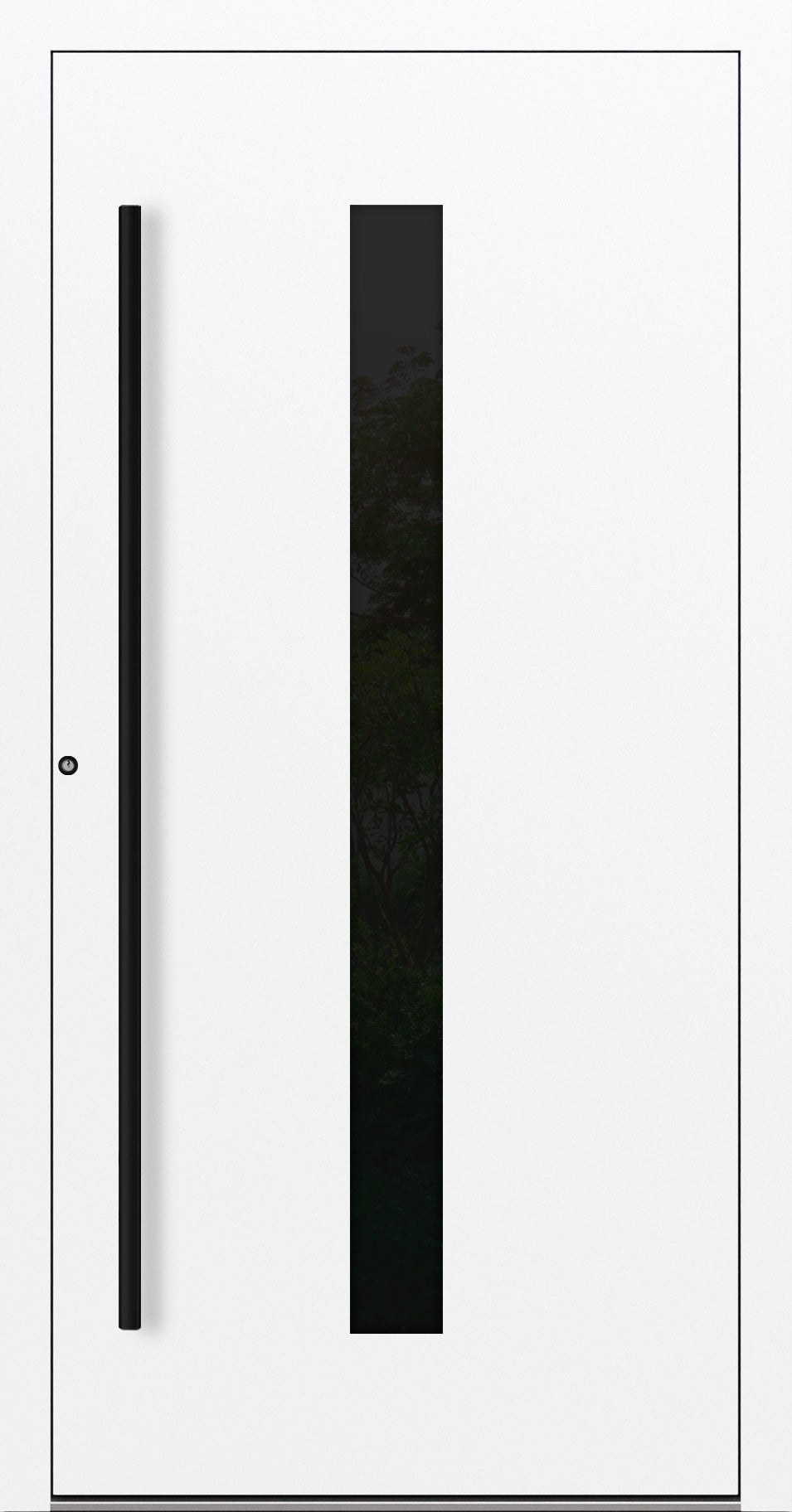Turenwerke SL75 Design 21 Premium75 Aluminium Door - Traffic White RAL 9016