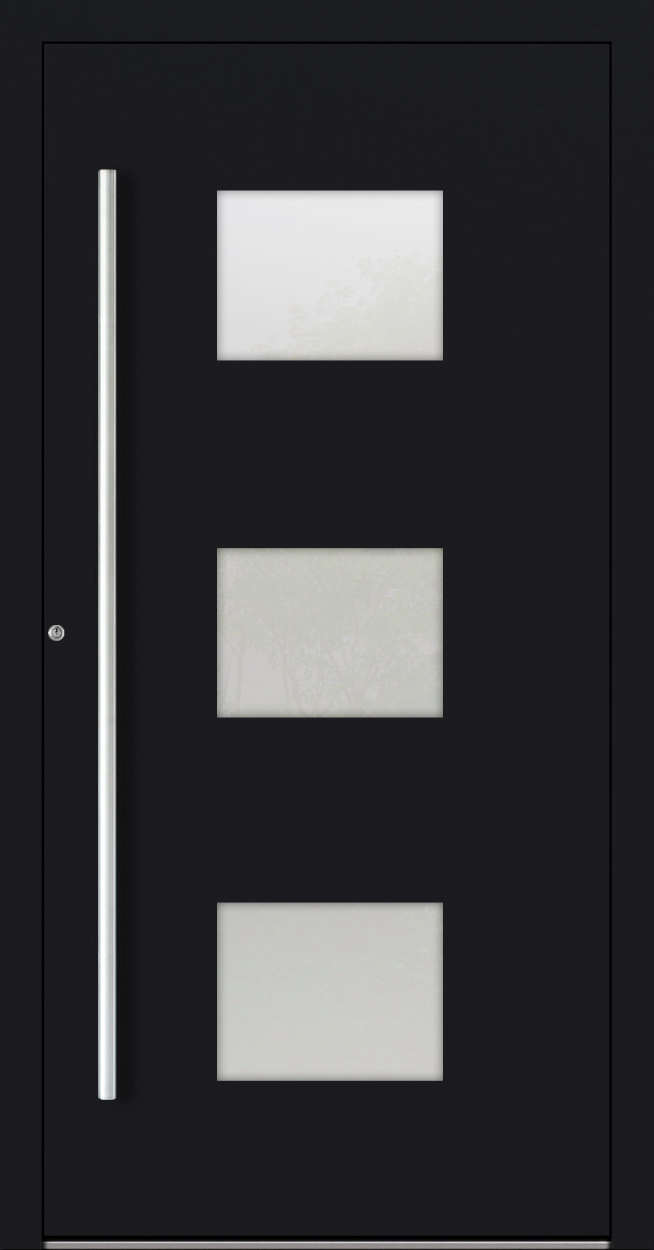 Turenwerke P90 Design 210 Aluminium Door - Black RAL9005