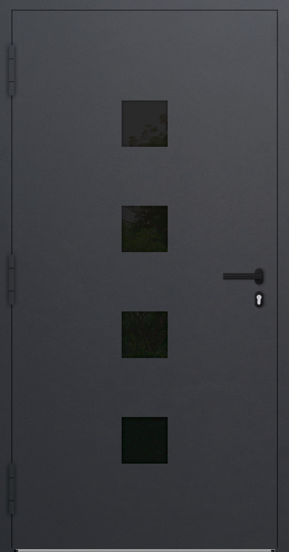 Turenwerke P90 Design 23 Aluminium Door - Anthracite DB703 - Blackline