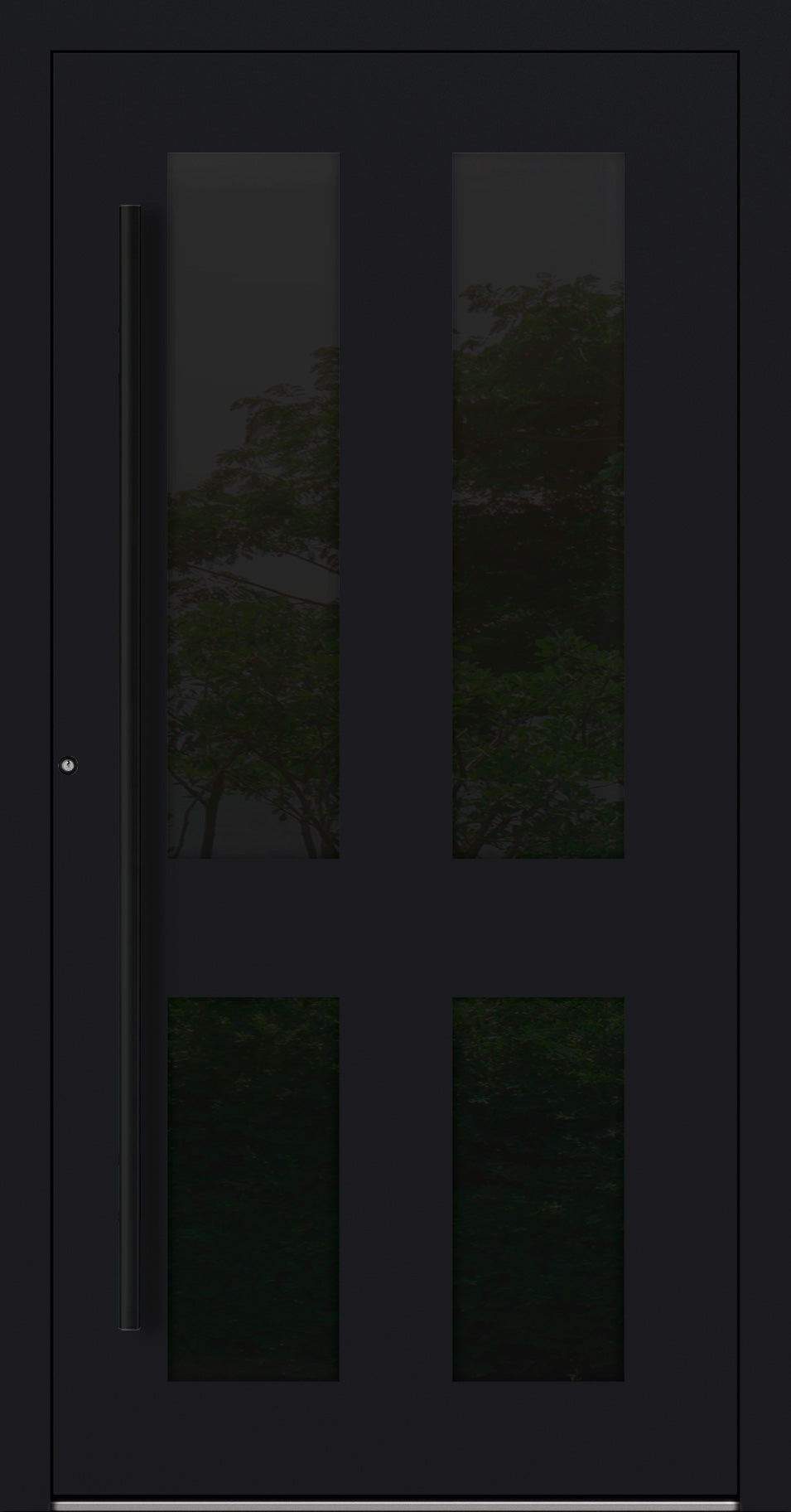 Turenwerke P90 Design 29 Aluminium Door - Black RAL9005 - Blackline