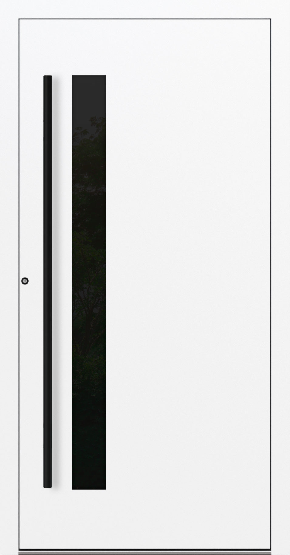 Turenwerke SL75 Design 34 Premium75 Aluminium Door - Traffic White RAL 9016
