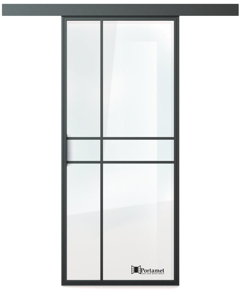 Portamet by Sfarzo - Paris Classic Single Glazed Steel Sliding Door