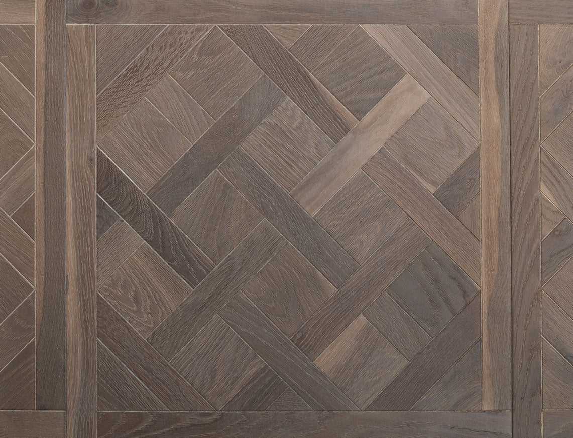 Reverence Oak Grey Brown Brushed Versailles Engineered Wood Flooring | UV Oiled | 600 x 600 x 14/3mm