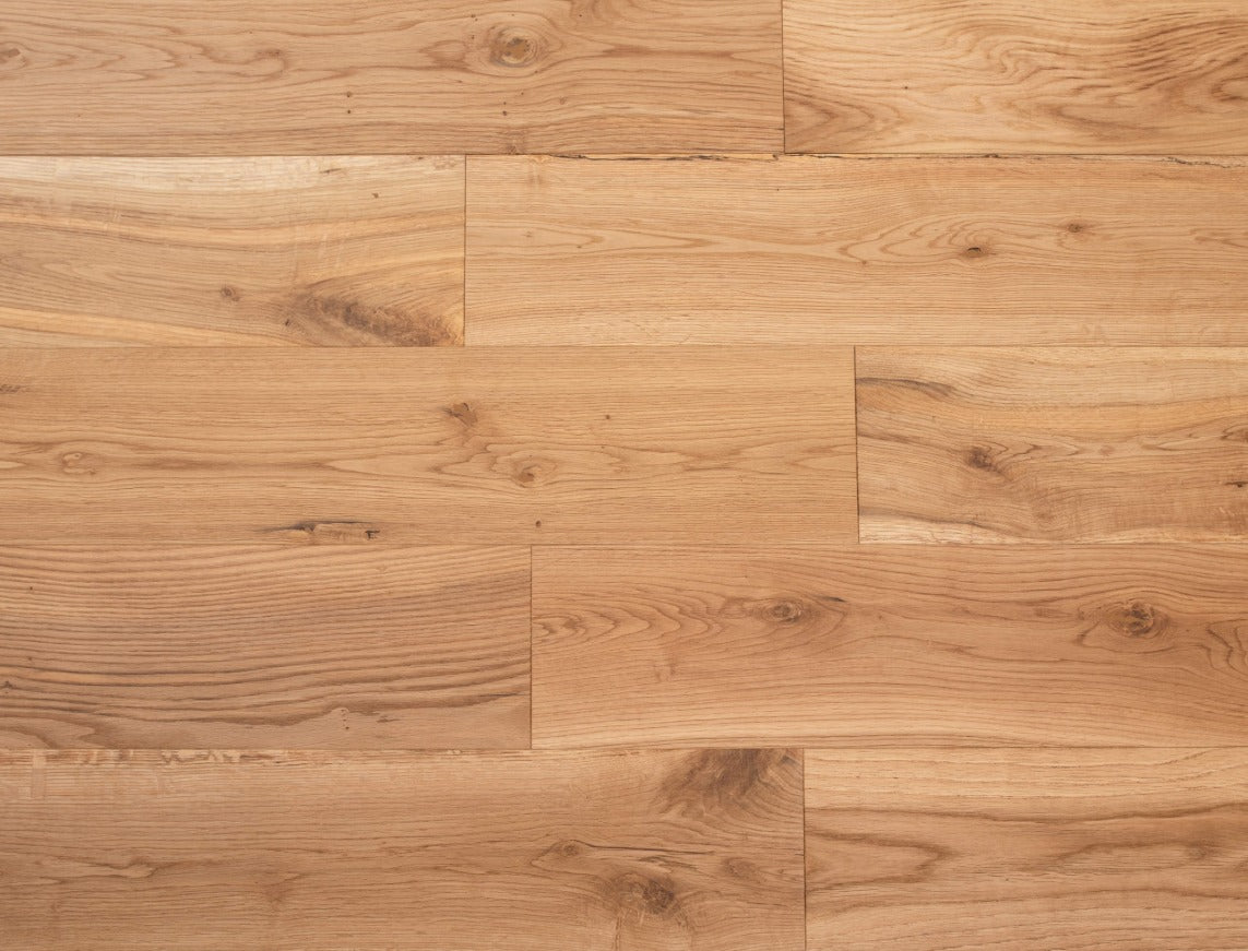 Holborn Oak Brushed Plank Solid Wood Flooring | UV Oiled | 150 x 300-1500 x 18mm