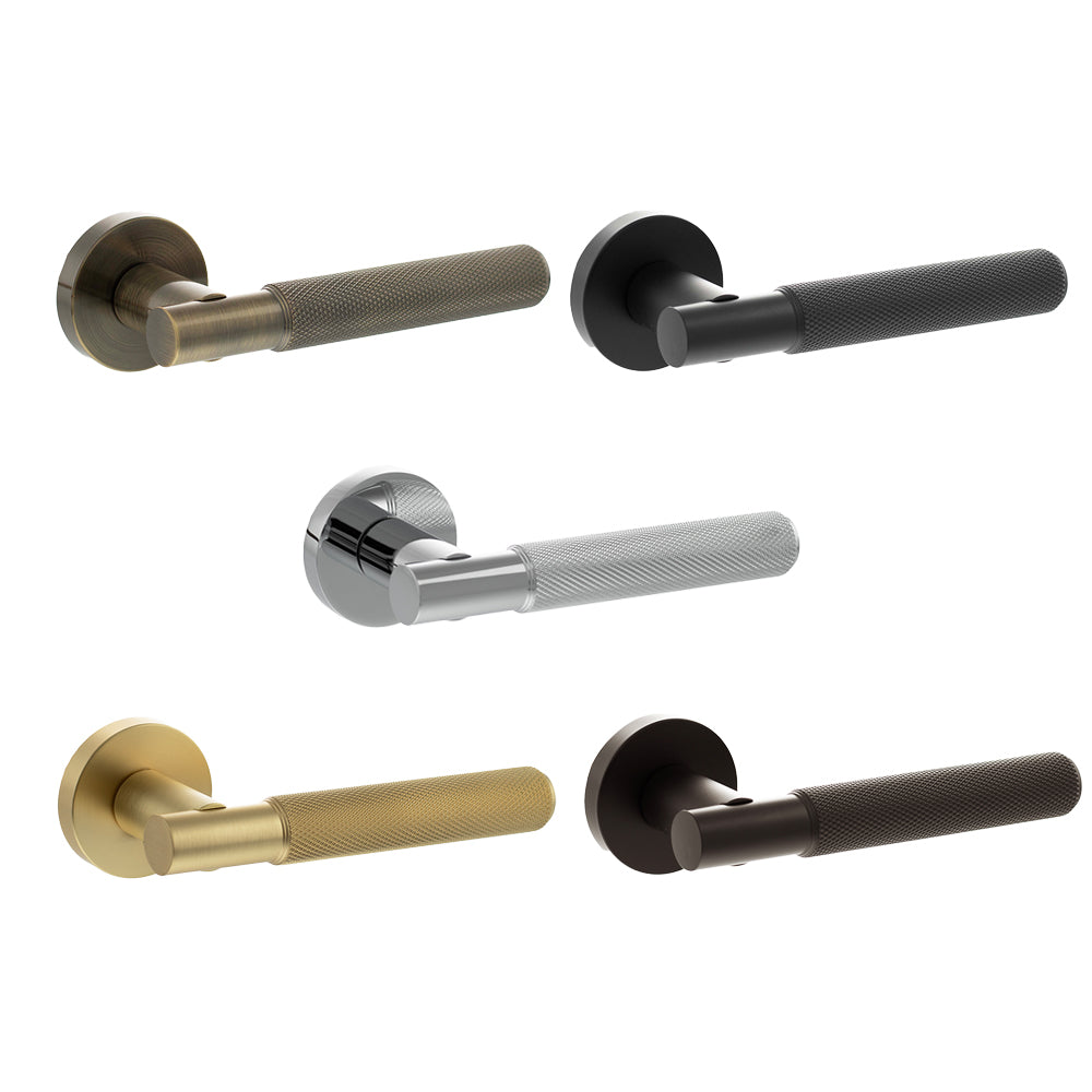 Atlantic SPR170 Senza Pari Rosarno on Round Rose Door Handle Pack
