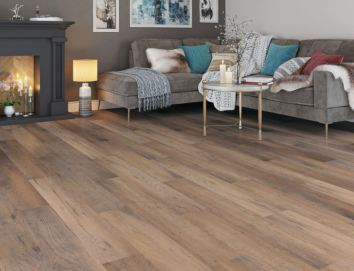 Saunton Oak Brown Oak Plank LVT Flooring | 180 x 1220 x 6.5/0.5mm