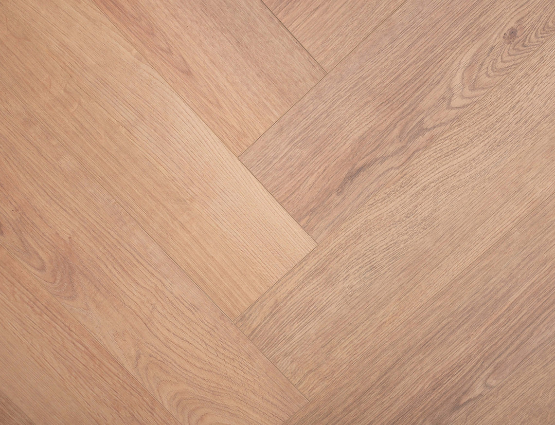 Scarista Oak Natural Brushed Oak Herringbone LVT Flooring | 127 x 635 x 8/0.17mm