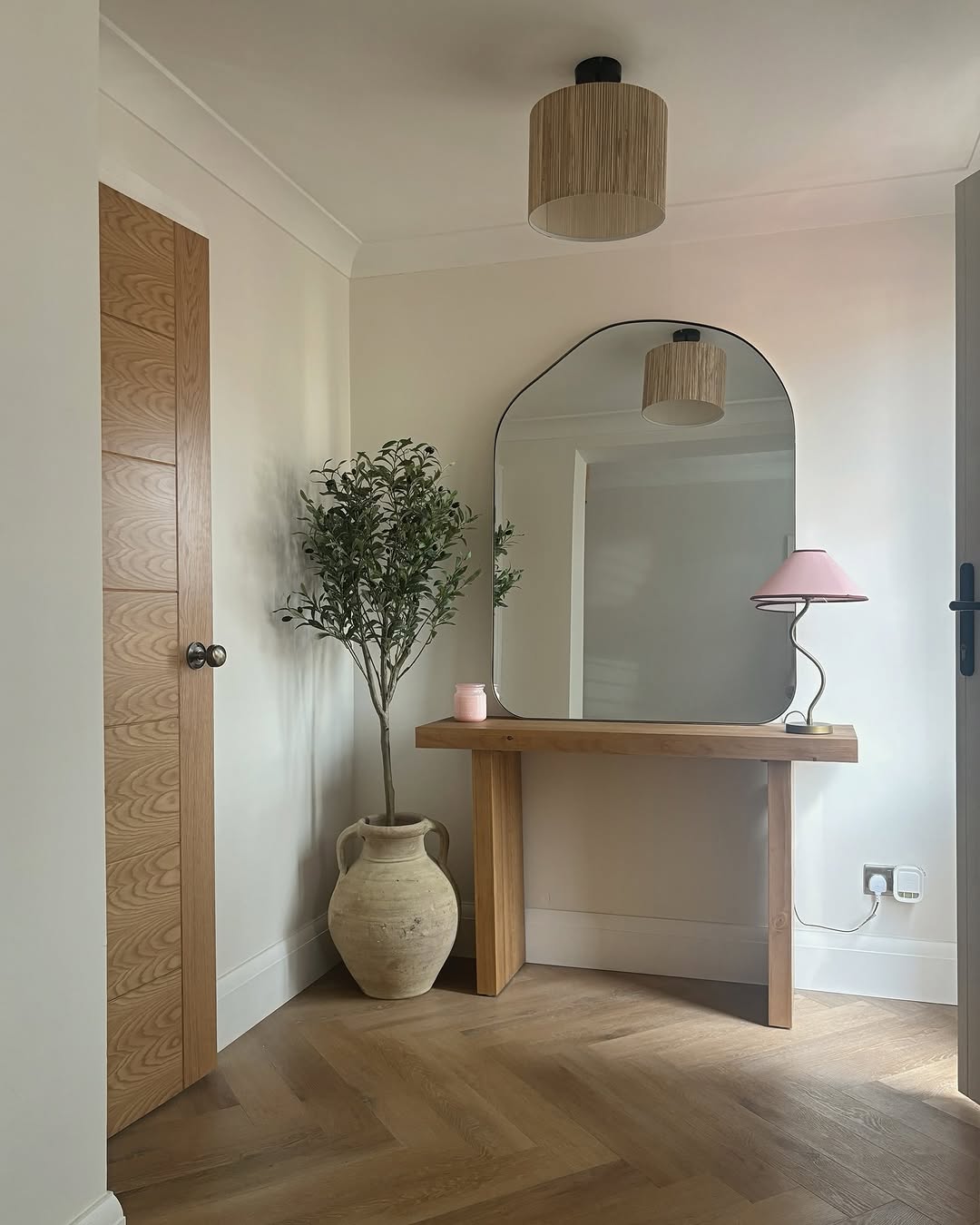 LPD Prefinished Oak Carini 7P Fire Door