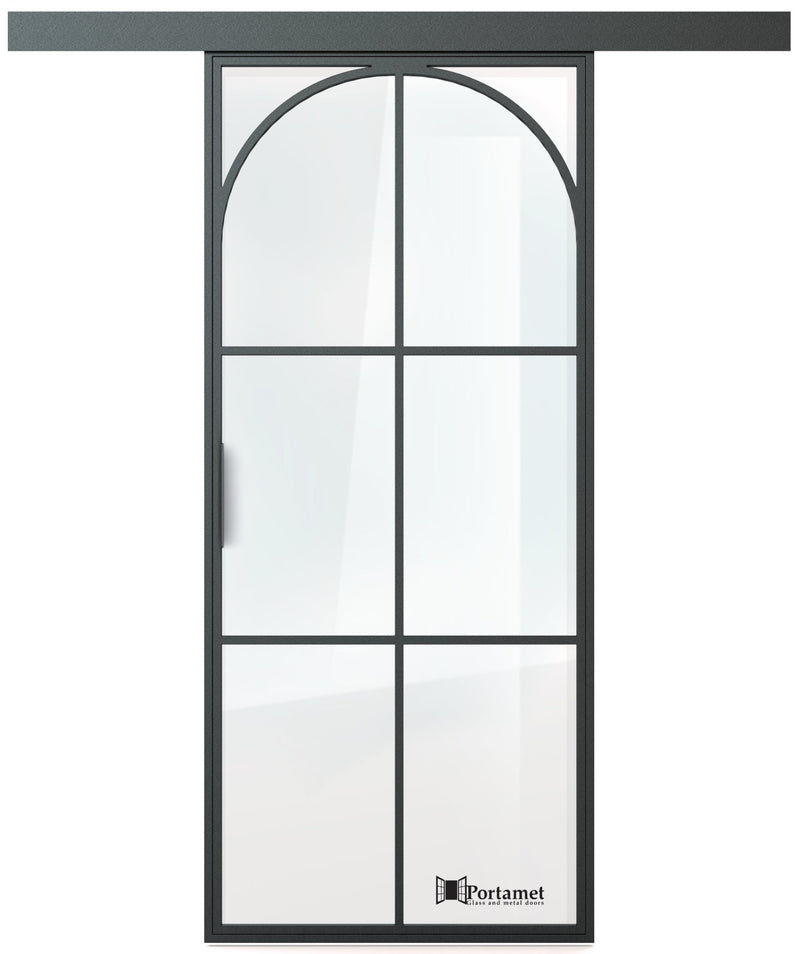 Portamet by Sfarzo - Sol Classic Single Glazed Steel Sliding Door