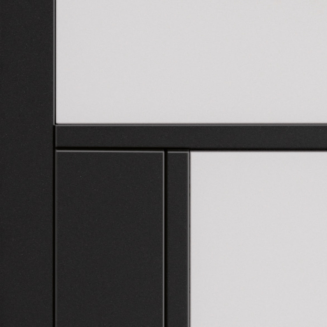 JB Kind Cosmo Black Clear Glass Internal Door