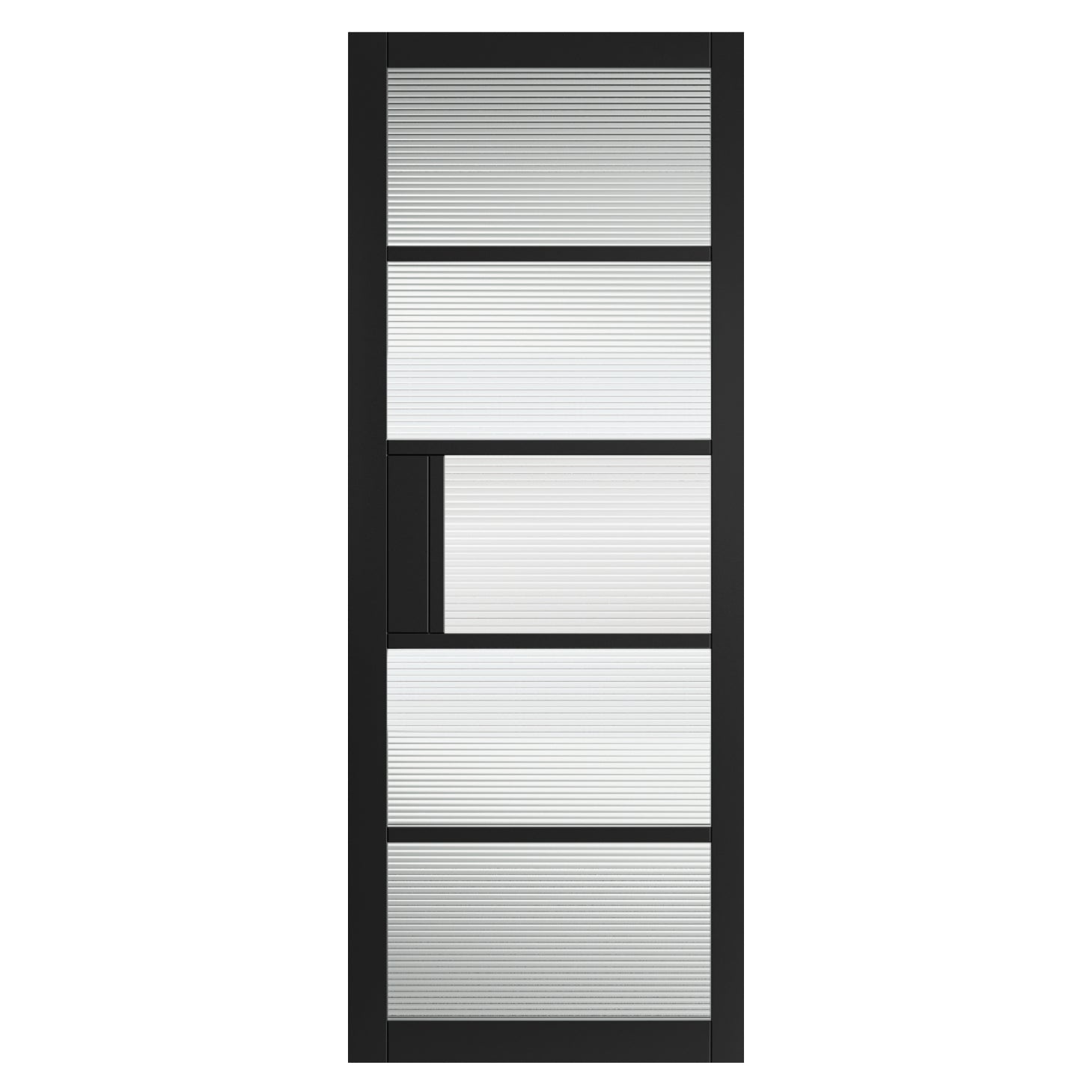 JB Kind Metro Black Reeded Glass Internal Door