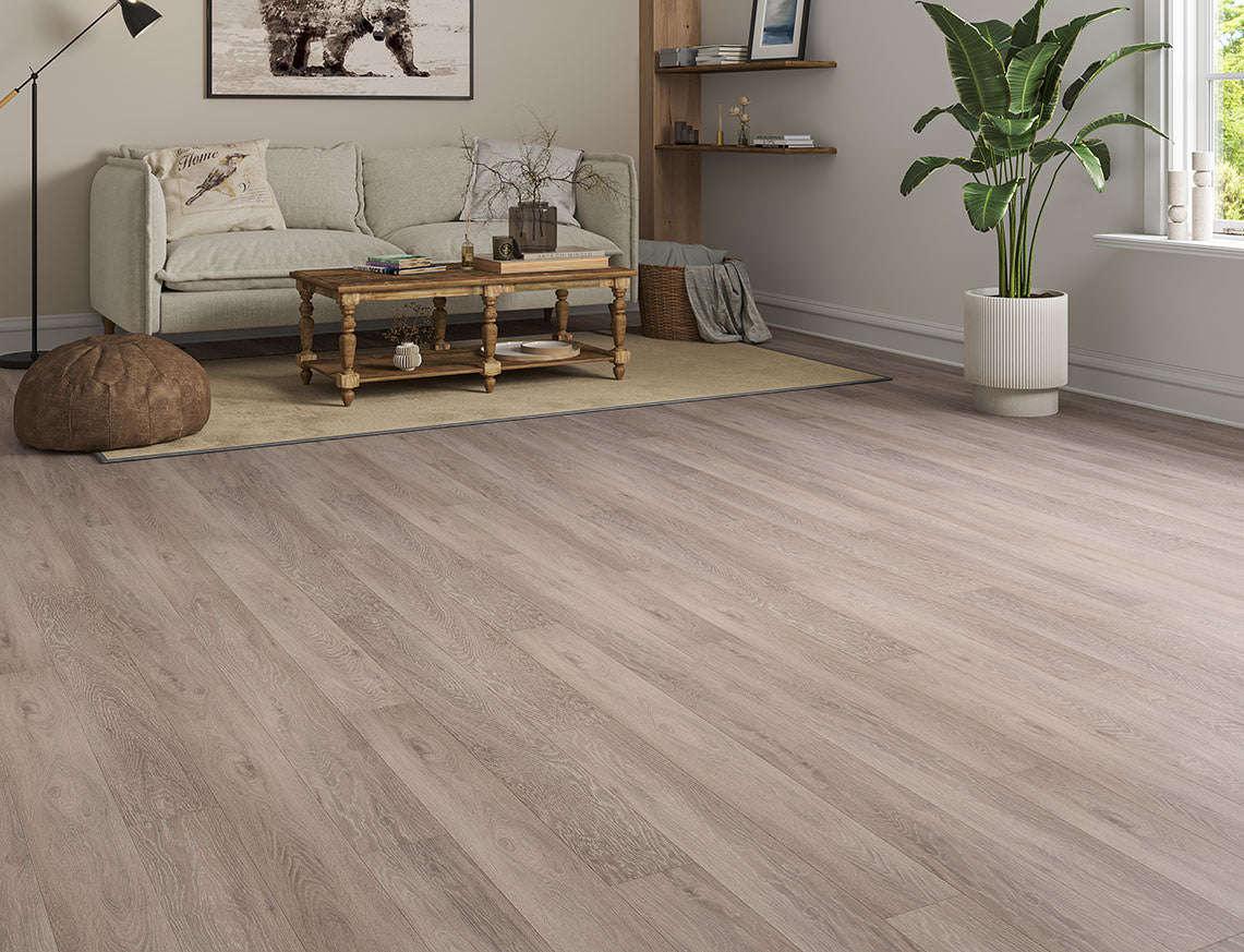 VarioClic 12mm Bergamo Cool Brown Plank Laminate Flooring | 134 x 1204 x 12mm