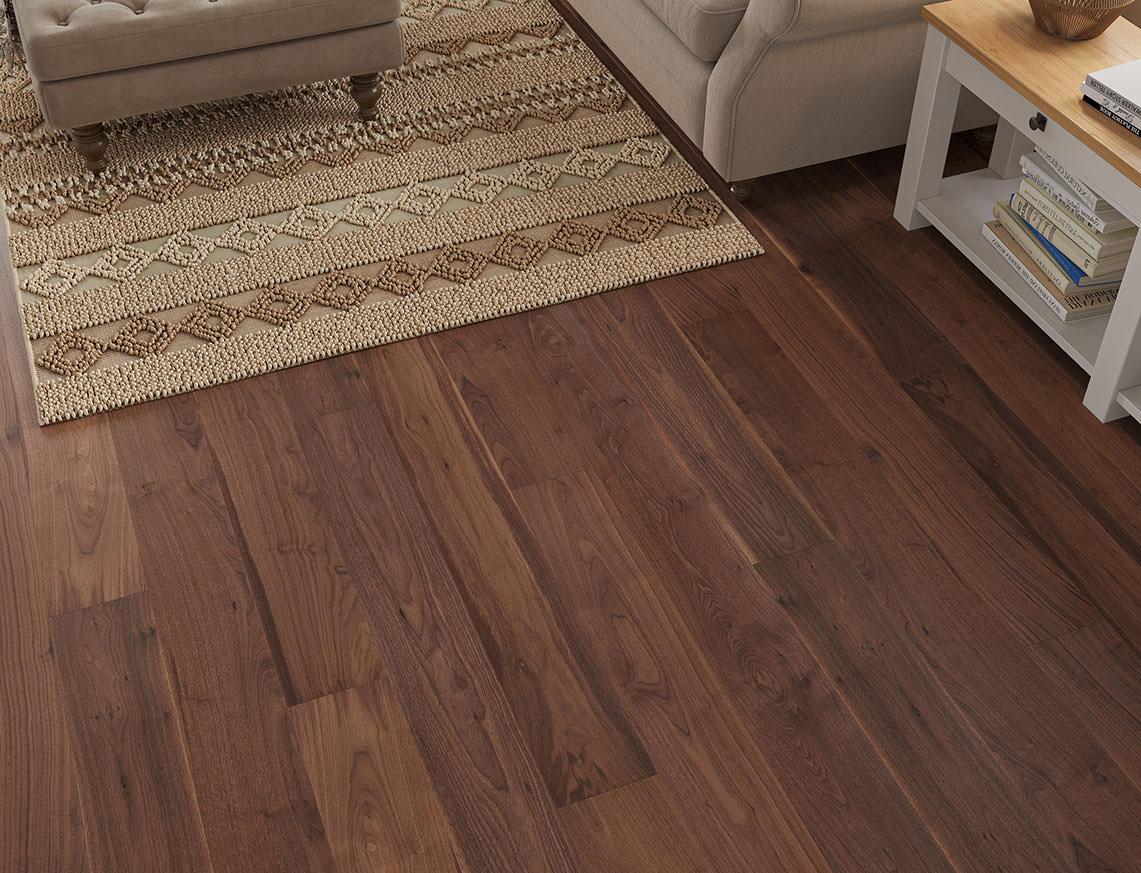 Berwyn Walnut Smooth Plank Engineered Wood Flooring | Lacquered | 190 x 1900 x 14/3mm