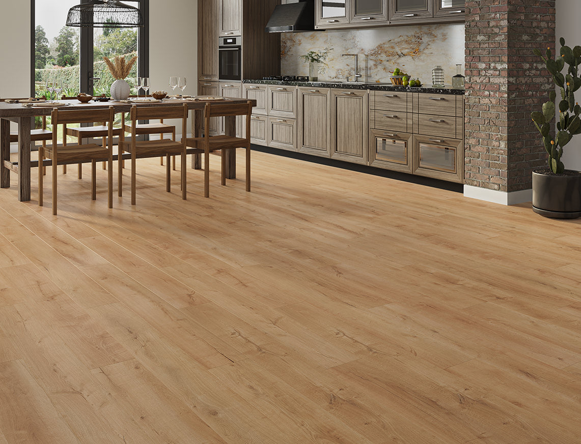 Whitby Oak Natural Brushed Oak Plank LVT Flooring | 181 x 1520 x 8/0.17mm