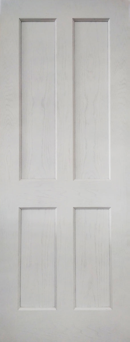 PM Mendes White Primed Oak Essex 4 Panel FD30 Door