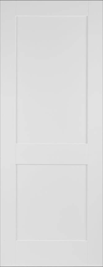 PM Mendes White Shaker 2 Panel FD30 Primed Door