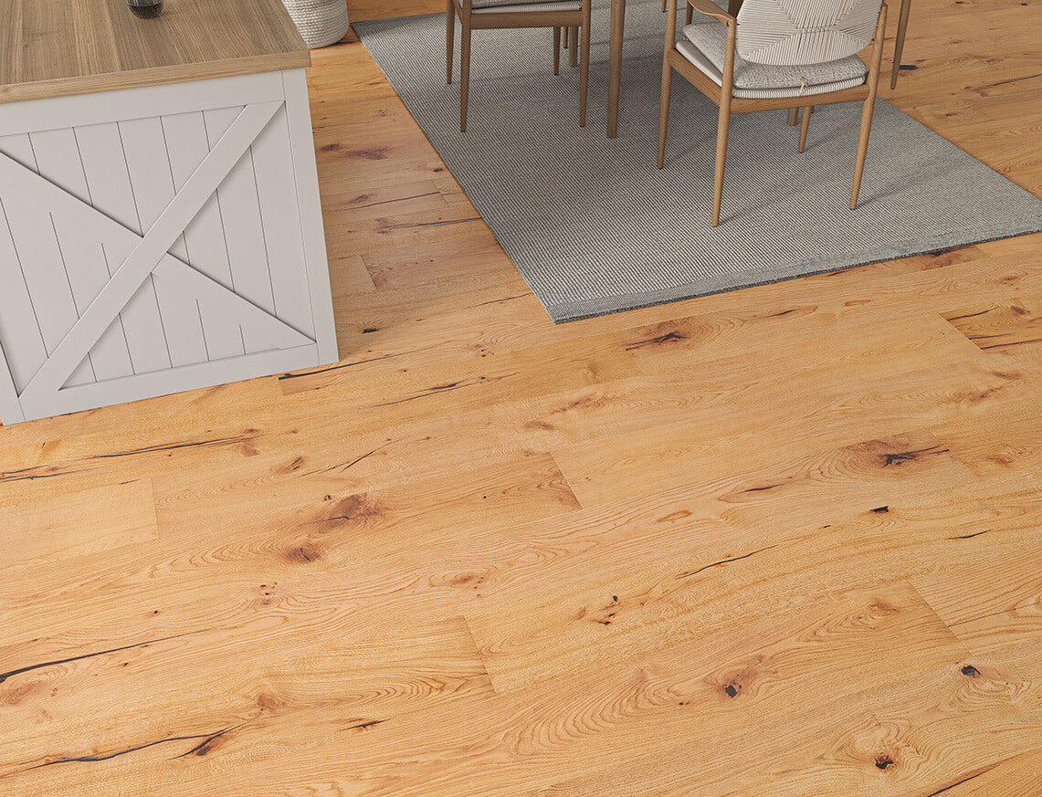Woodvale Oak Golden Hand Sanded Plank Engineered Wood Flooring | Matt Lacquered | 220 x 2200 x 15/4mm