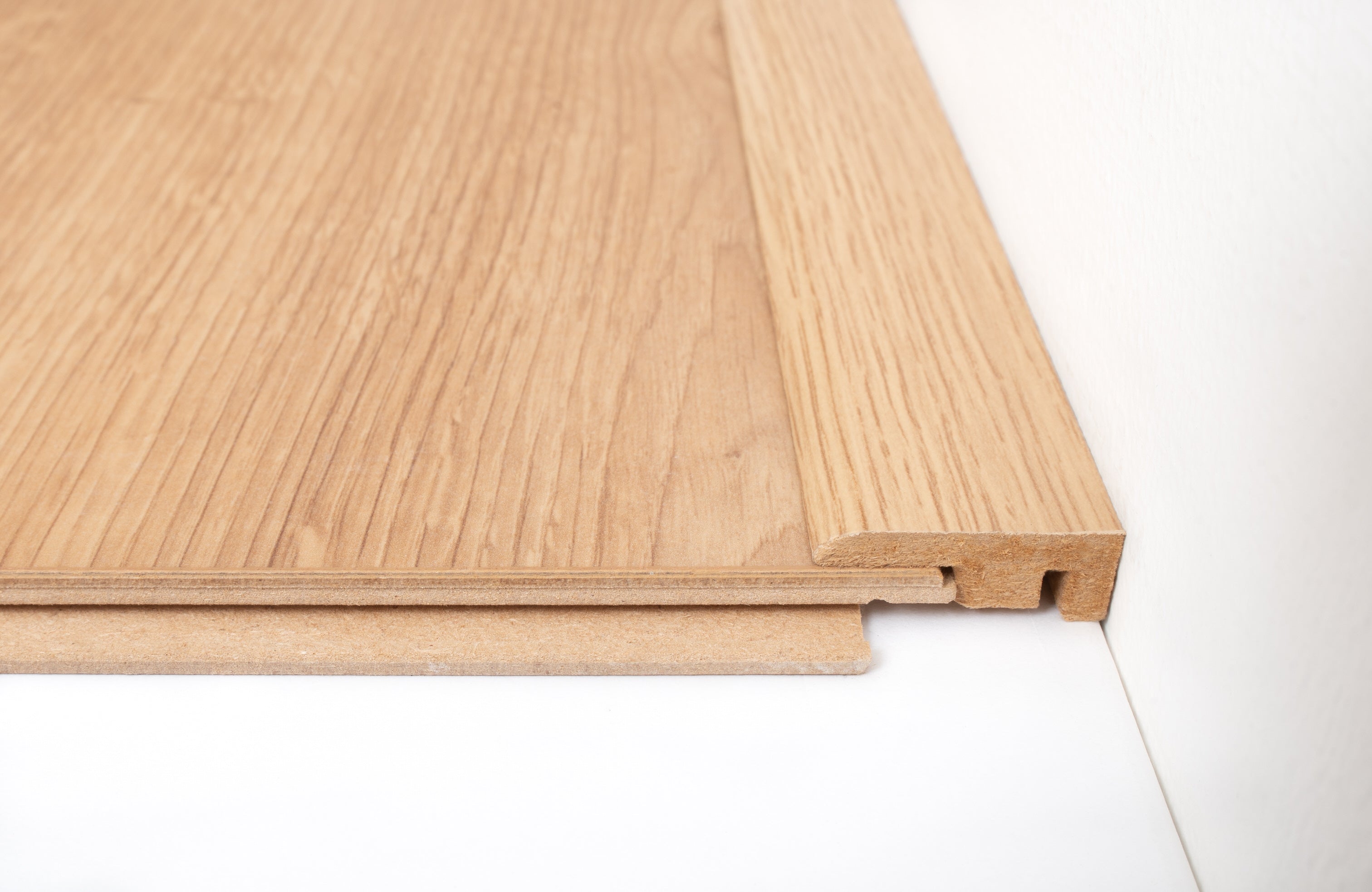Light Oak Laminate End Profile 1000mm x 11.5mm x 33mm