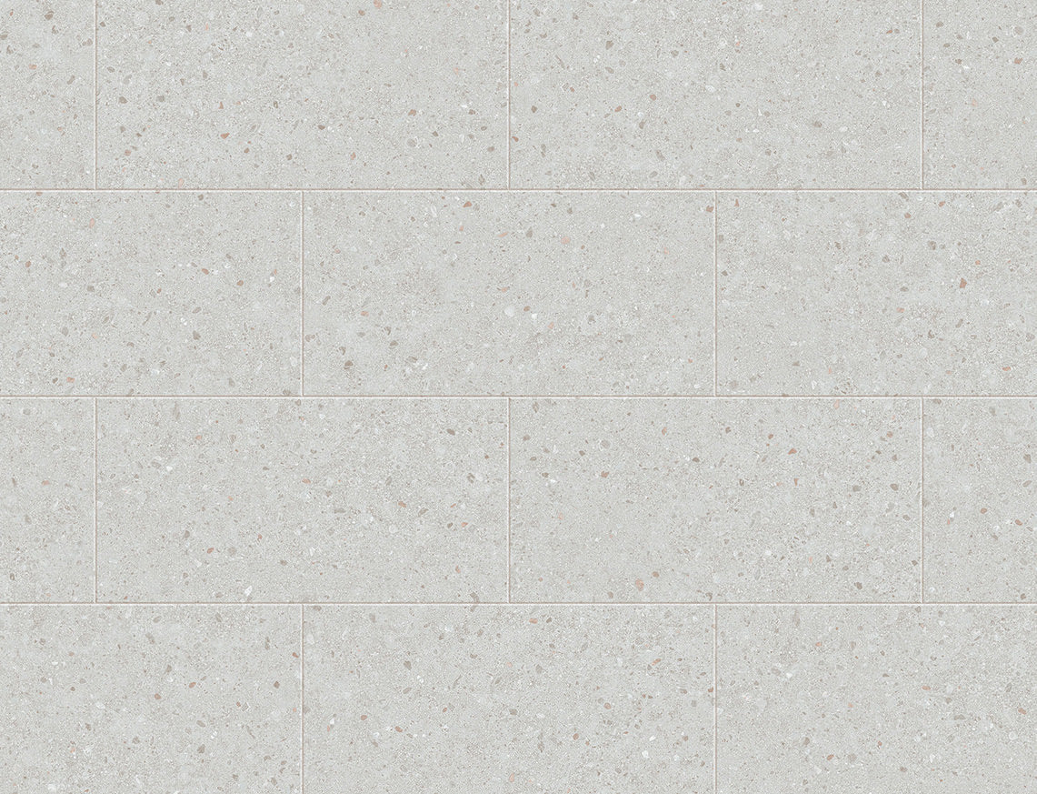 Chantry Tile Effect White Terrazzo Tile Effect LVT Flooring | 300 x 600 x 6.5mm