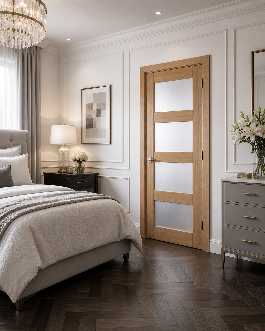 LPD Pre-finished Oak Shaker Glazed 4L Frosted