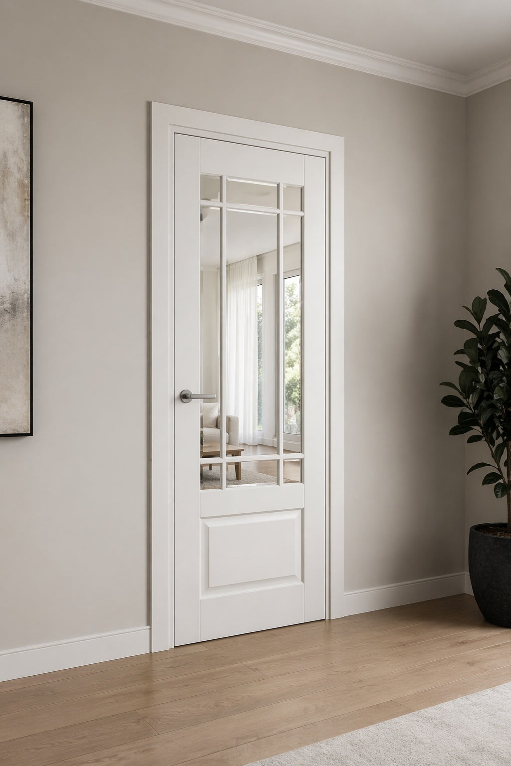LPD Solid White Downham Glazed