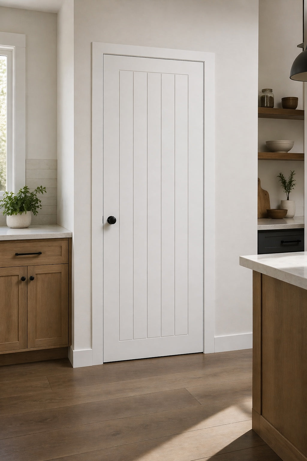LPD Solid White Primed Mexicano Fire Door