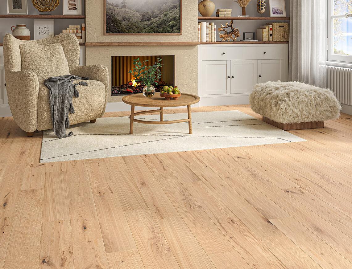 Wells Oak Smooth Plank Solid Wood Flooring | Invisible UV Oiled |
