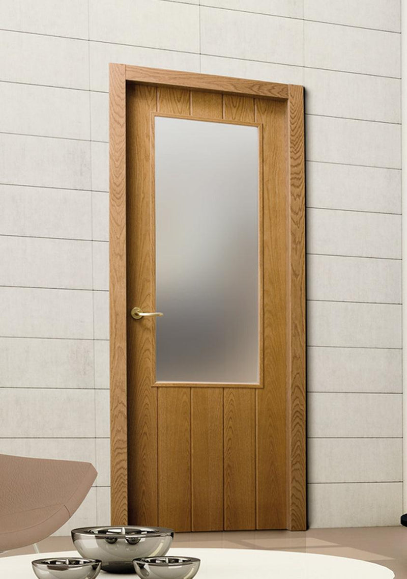 8050 C1 (shown here in Stained Rustic Oak) - Door Supplies Online