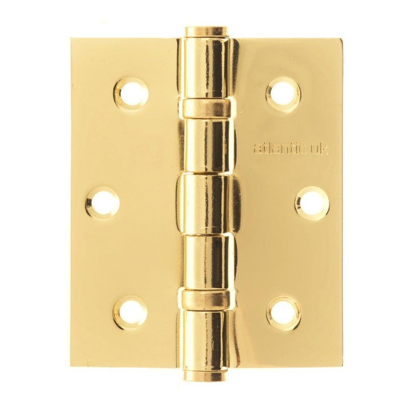 Atlantic Elite 3" Hinges (Polished Brass) - Door Supplies Online