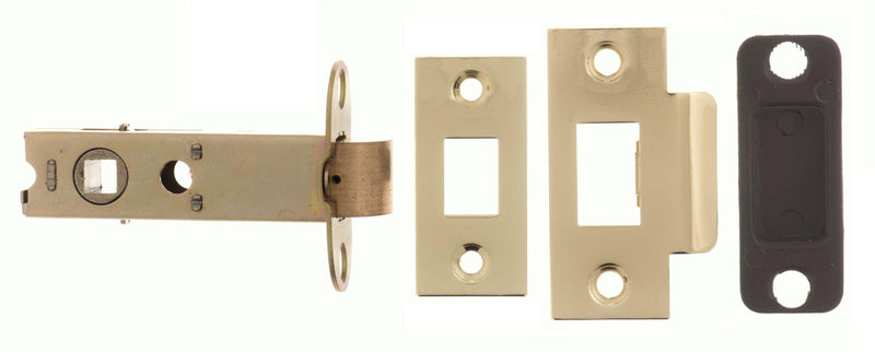 Atlantic 4" Tubular Latch (Polished Brass) - Door Supplies Online