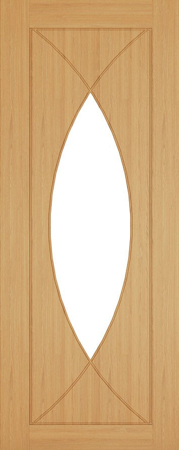 Pre-Assembled Pre-finished Oak Amalfi Glazed Door Set
