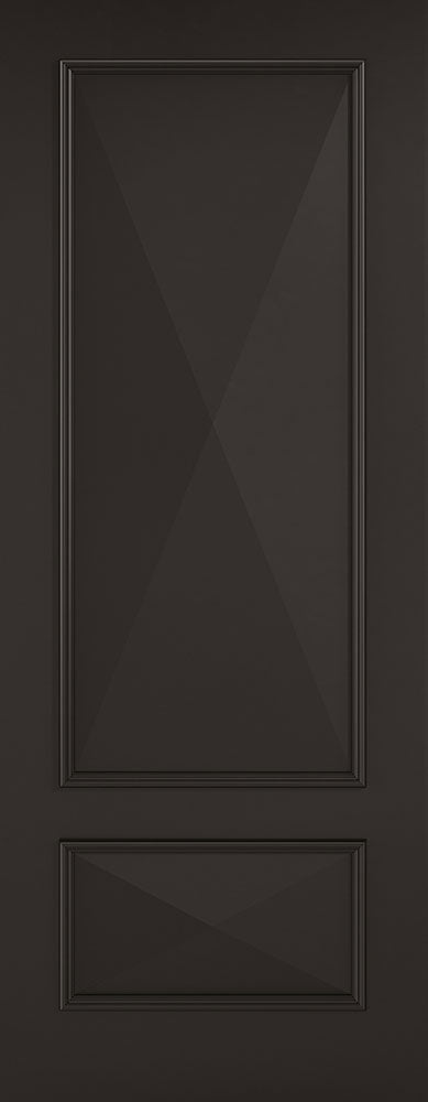Pre-Assembled Black Knightsbridge Fire Door Set