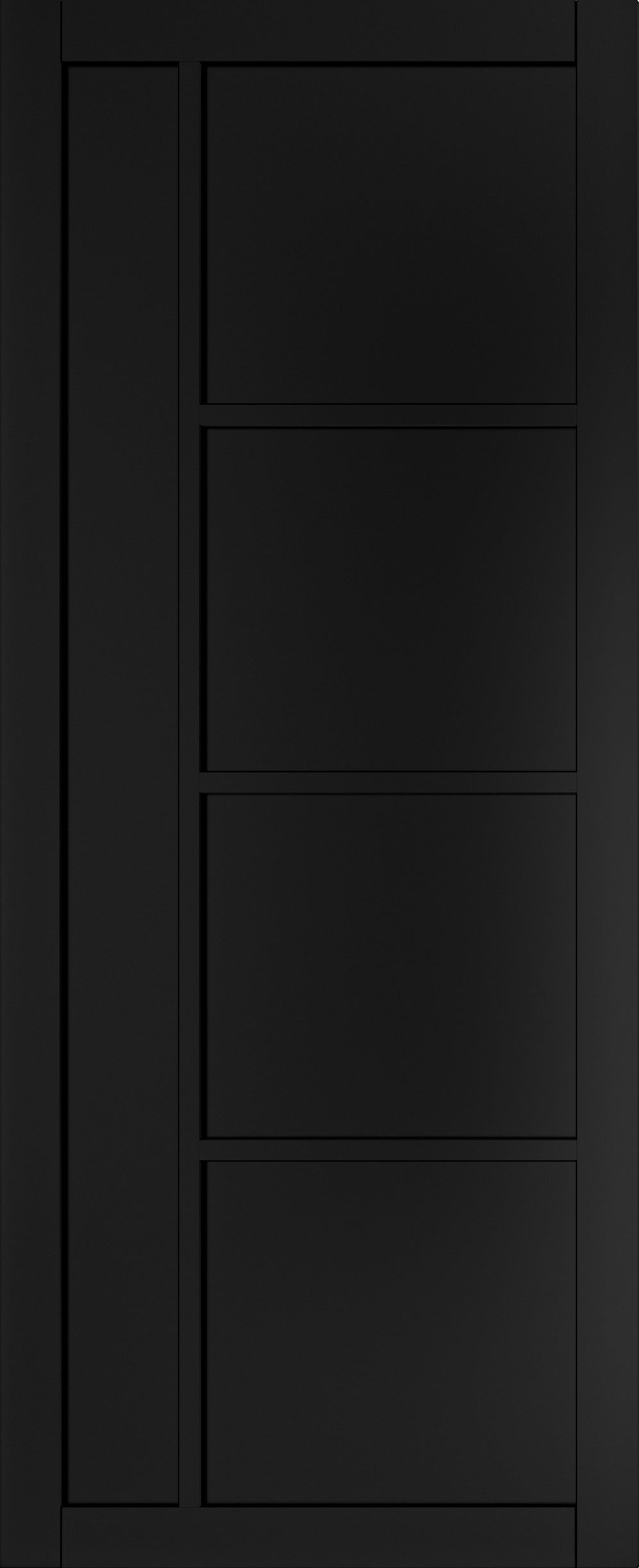 Brixton Black Prefinished Door Kit