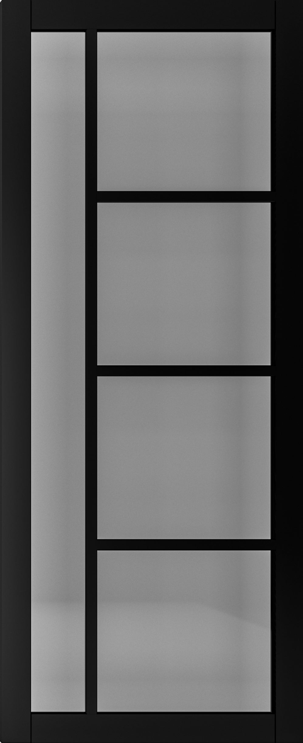 Deanta Brixton Black Prefinished Tinted Glazed Internal door